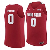 Ohio State Buckeyes #0 Micah Potter Red College Basketball Jersey Dzhi,baseball caps,new era cap wholesale,wholesale hats